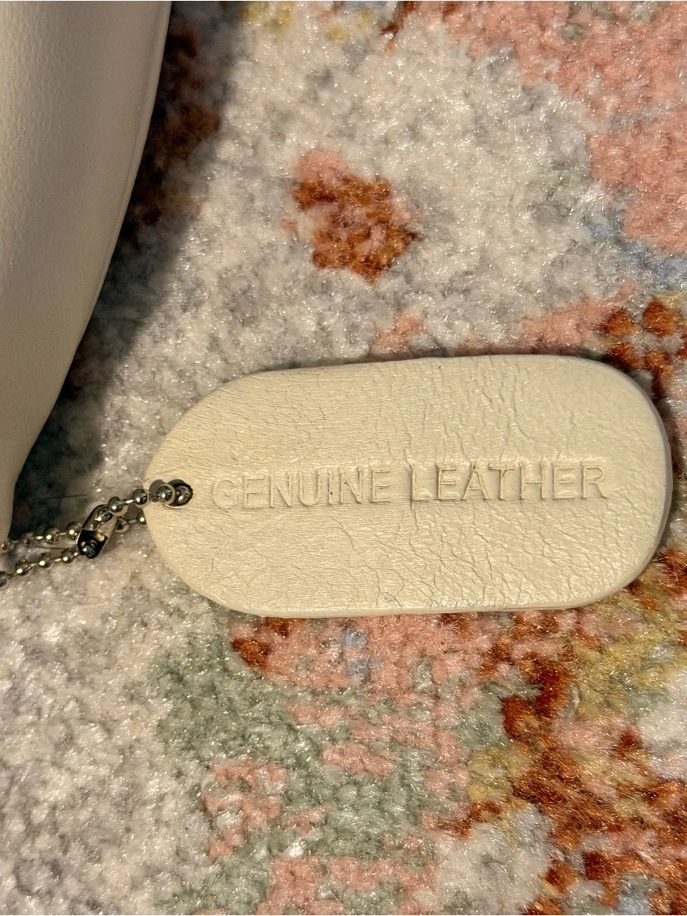 Worthington Cream Leather Wristlet Clutch